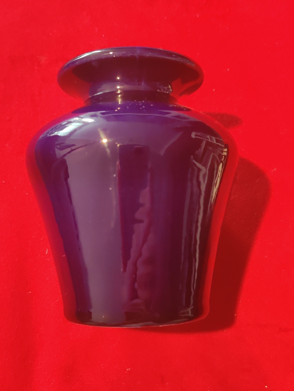 Glossy Purple Ceramic Vase - Home Accents